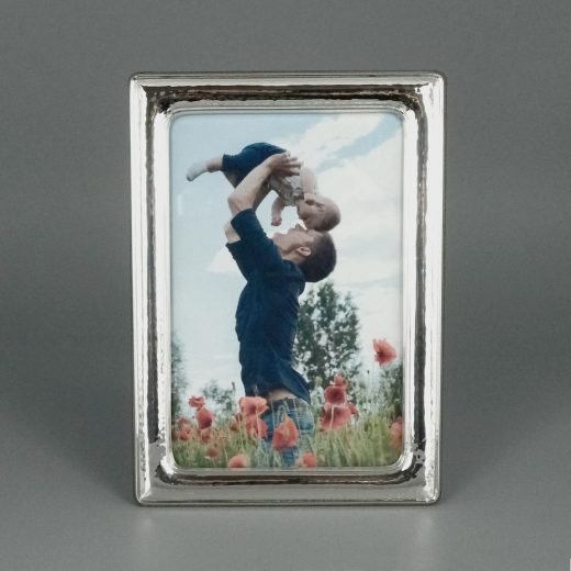 Cadre Photo Argent Massif Aubry Cadoret Martele Portrait