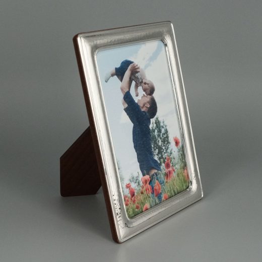 Cadre Photo Argent Massif Aubry Cadoret Martele Portrait Cote