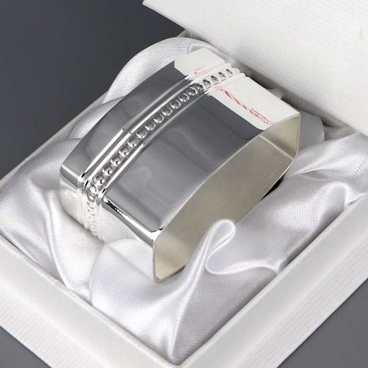 Lien De Serviette Argent Perles Daniel Cregut | Cadeaux de Famille Lien De Serviette Argent Perles Daniel Cregut