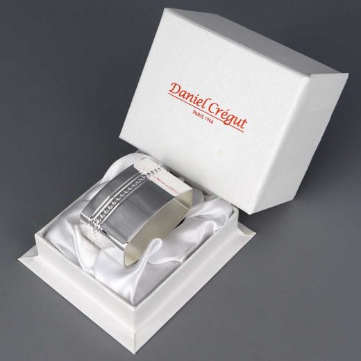Lien De Serviette En Argent Perles Daniel Cregut | Cadeaux de Famille Lien De Serviette En Argent Perles Daniel Cregut