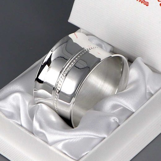 Rond De Serviette Argent Perles Daniel Cregut | Cadeaux de Famille Rond De Serviette Argent Perles Daniel Cregut