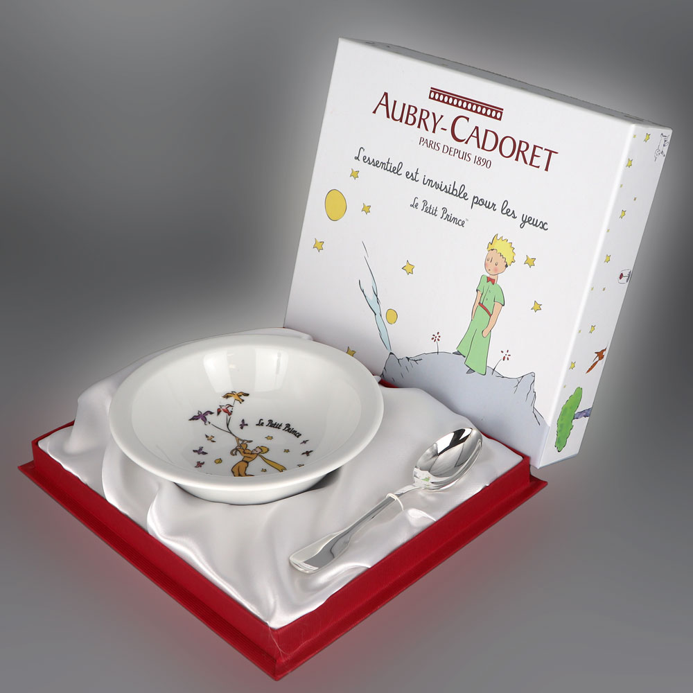 Coffret Assiette Cuillere Le Petit Prince Inox