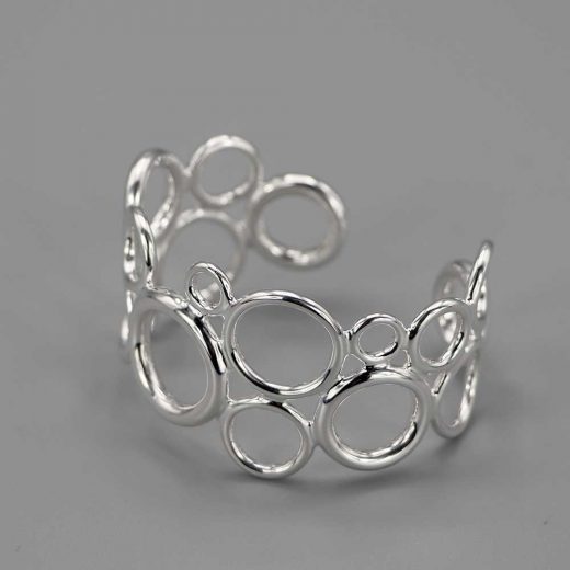 Bracelet Bulles Argent Massif
