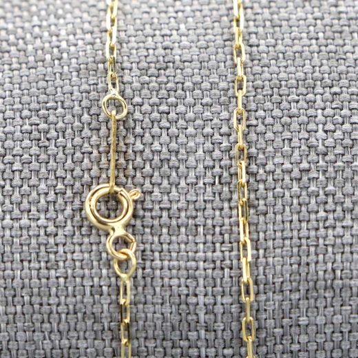 Chaine en or 18 carats maille forçat diamantée – Image 3