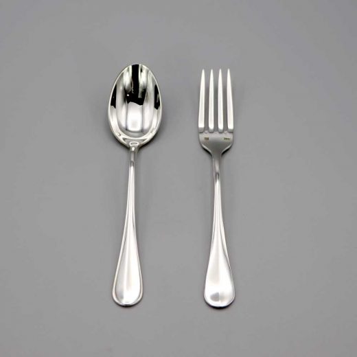 Aubry Cadoret Couvert Bebe Metal Argente Baguette 2