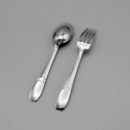 Aubry Cadoret Couvert Bebe Metal Argente Raspail 4