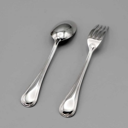 Aubry Cadoret Couvert Enfant Metal Argente Senlis 2