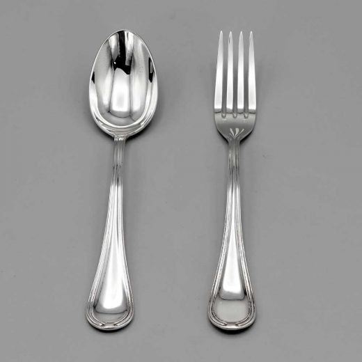 Aubry Cadoret Couvert Enfant Metal Argente Senlis 3
