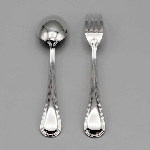 Aubry Cadoret Couvert Enfant Metal Argente Senlis 4