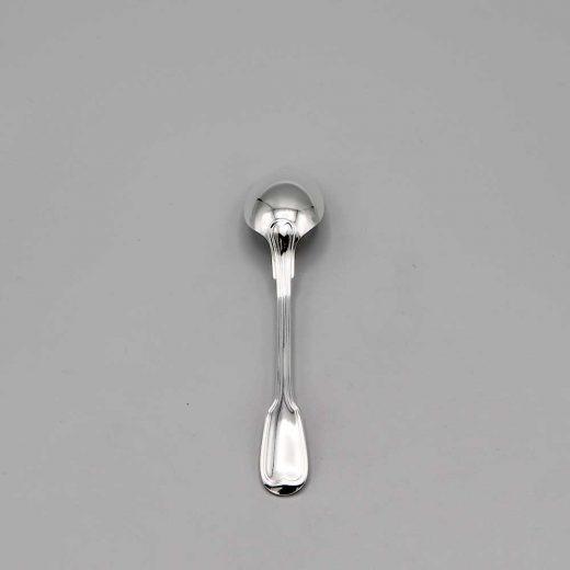 Aubry Cadoret Cuillere A Cafe Bebe Metal Argente Filet Ancien 2