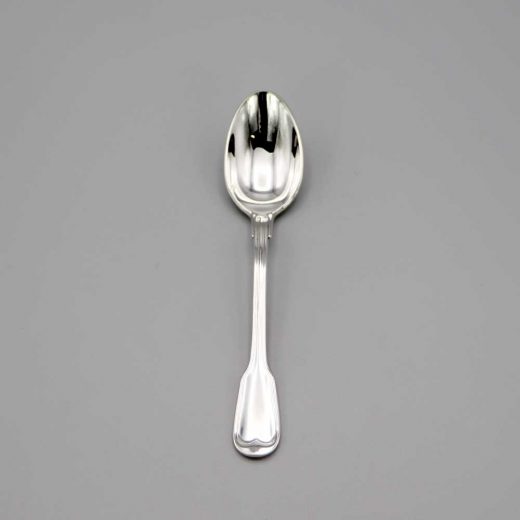 Aubry Cadoret Cuillere Bebe Metal Argente Filet Ancien