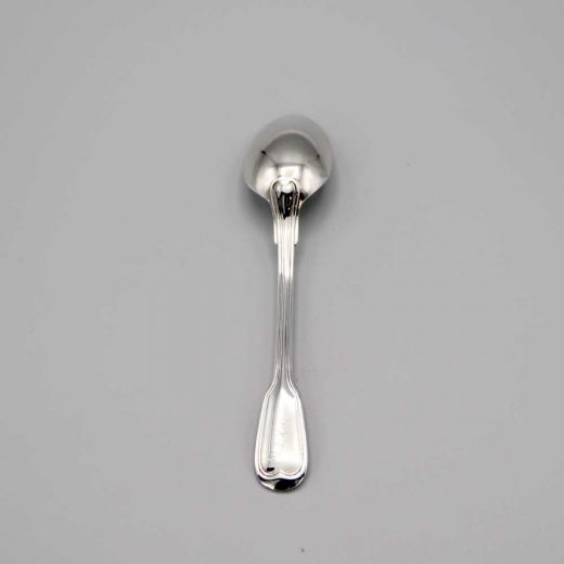 Aubry Cadoret Cuillere Bebe Metal Argente Filet Ancien 2
