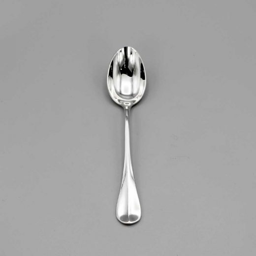 Aubry Cadoret Cuillere Bebe Metal Argente Louis Xv Medaillon