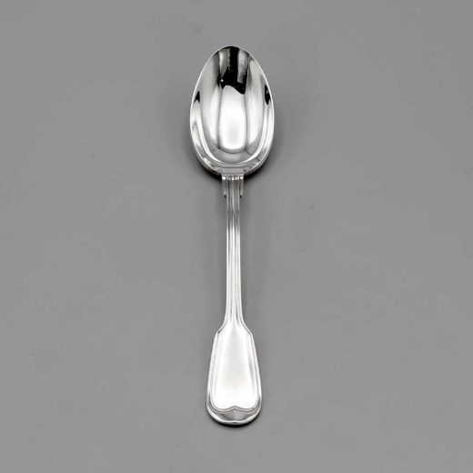Aubry Cadoret Cuillere Enfant Metal Argente Filet Ancien