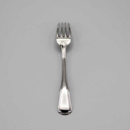 Aubry Cadoret Fourchette Bebe Metal Argente Contour Carre 2
