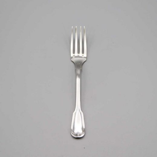 Aubry Cadoret Fourchette Bebe Metal Argente Filet Ancien