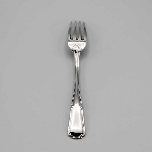 Aubry Cadoret Fourchette Enfant Metal Argente Contour Carre 4
