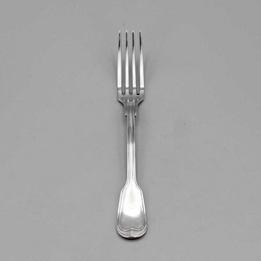 Aubry Cadoret Fourchette Enfant Metal Argente Filet Ancien