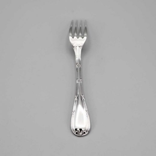 Aubry Cadoret Fourchette Enfant Metal Argente Rubans Croises 2