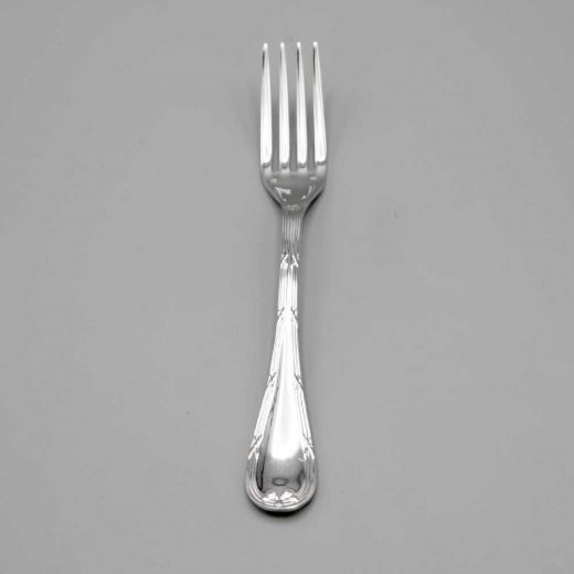 Aubry Cadoret Fourchette Enfant Metal Argente Rubans Croises