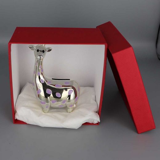 Daniel Cregut Cadeaux De Famille Tirelire Argent Girafe