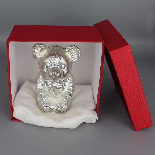 Daniel Cregut Cadeaux De Famille Tirelire Argent Ourson Assis
