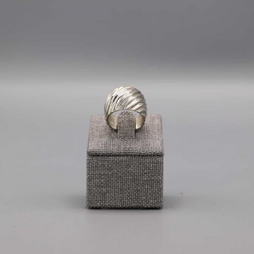 Aubry Cadoret Bague Striee argent Massif