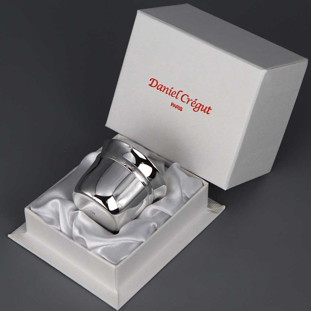 Coquetier En Argent Daniel Cregut Rubans Croises