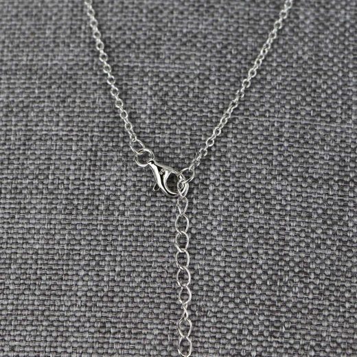 Collier Argent Massif 1 Fleur Onyx Aubry Cadoret 2