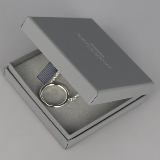 Collier Argent Massif Anneau Aubry Cadoret