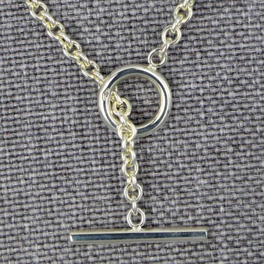Collier Argent Massif Anneaux Entrelaces Aubry Cadoret 2