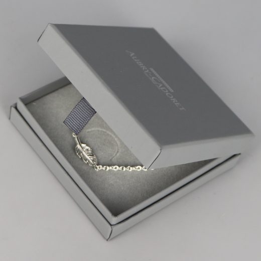 Collier Argent Massif Plume Aubry Cadoret