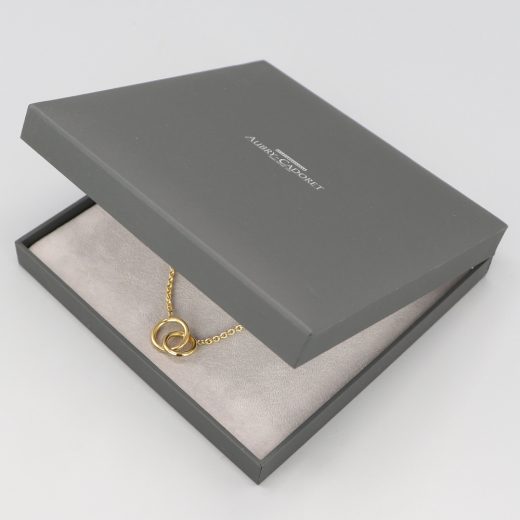 Collier Vermeil Anneaux Entrelaces Aubry Cadoret 5