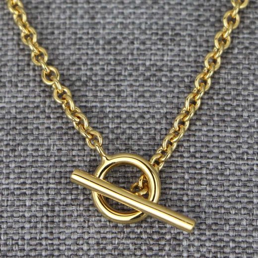 Collier Vermeil Anneaux Entrelaces Aubry Cadoret