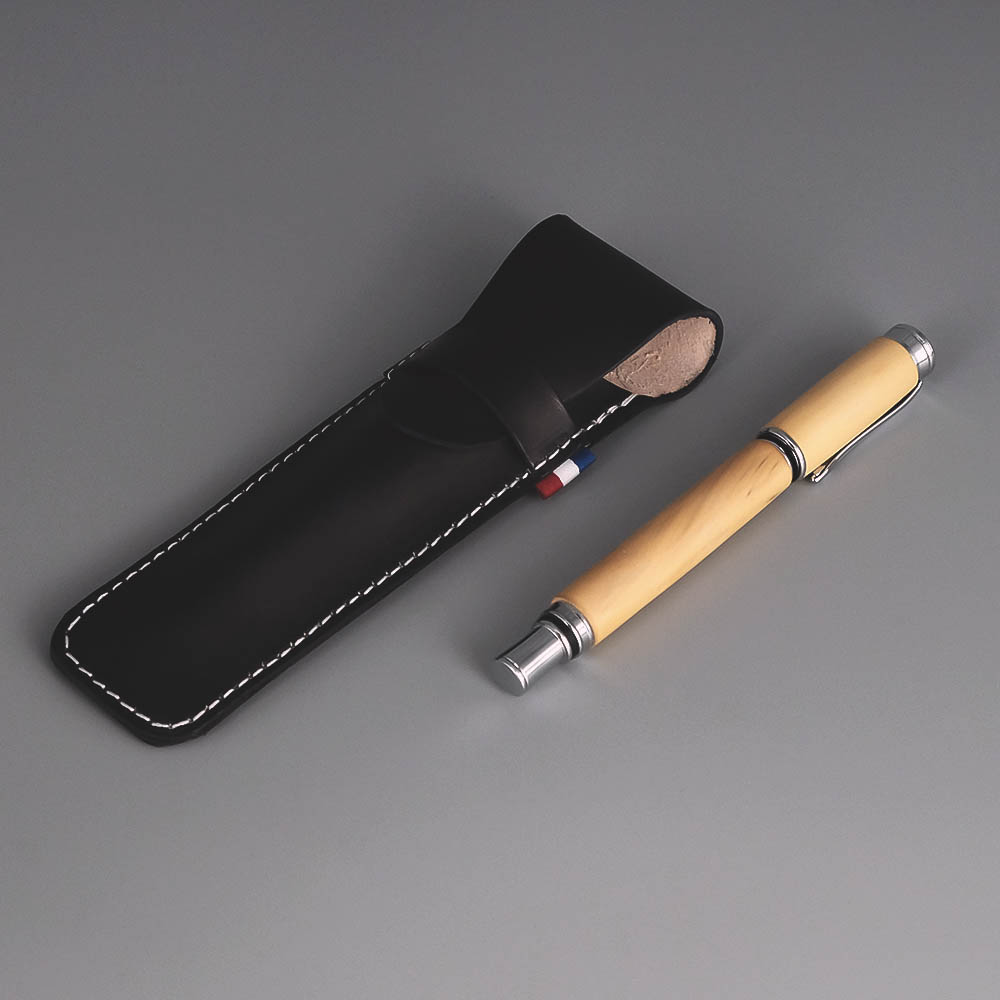Stylo Plume Bois Et Metal 00 | Cadeaux de Famille Stylo plume bois d'oranger des Osages et métal