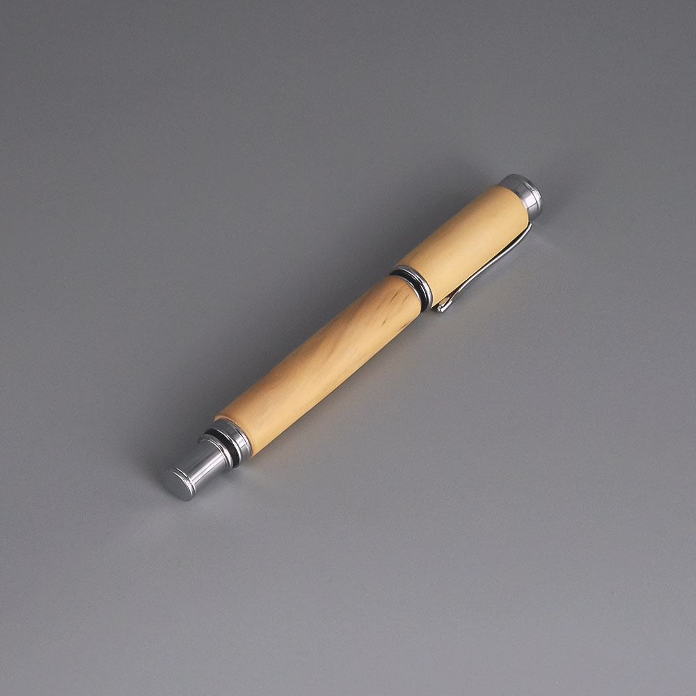 Stylo Plume en bois d'oranger des Osages et métal