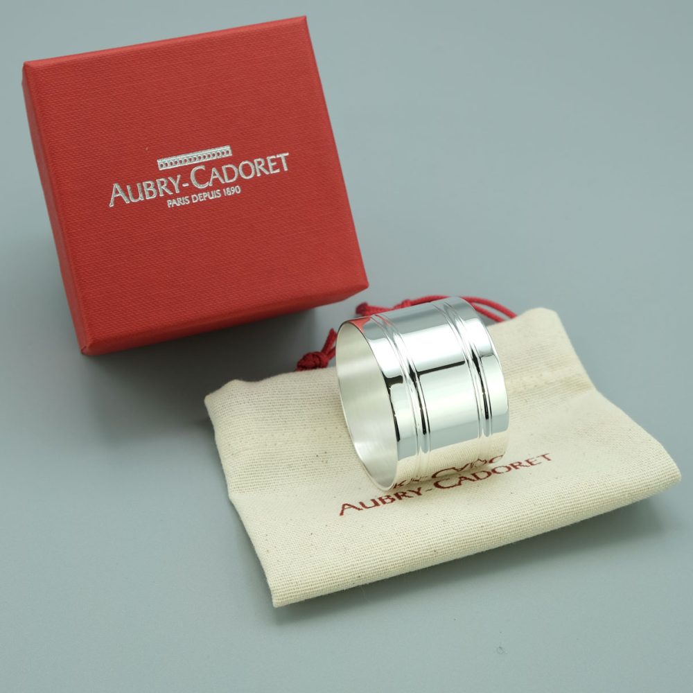 Rond De Serviette Argent Filet Double Aubry Cadoret
