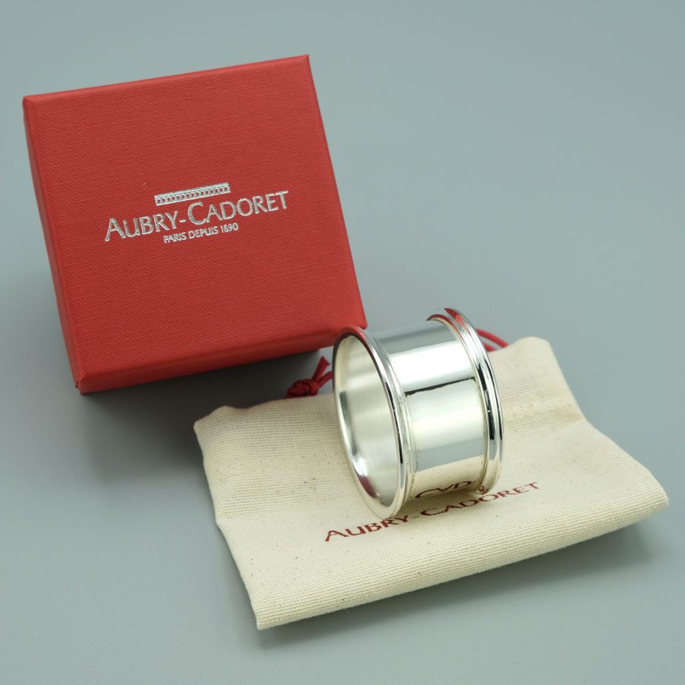 Rond De Serviette Personnalise En Argent Serti Aubry Cadoret