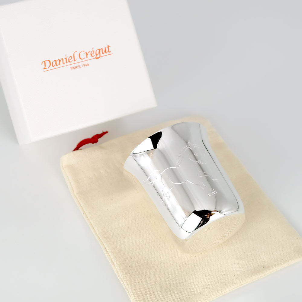 Gobelet Metal Argent Cheval Daniel Cregut