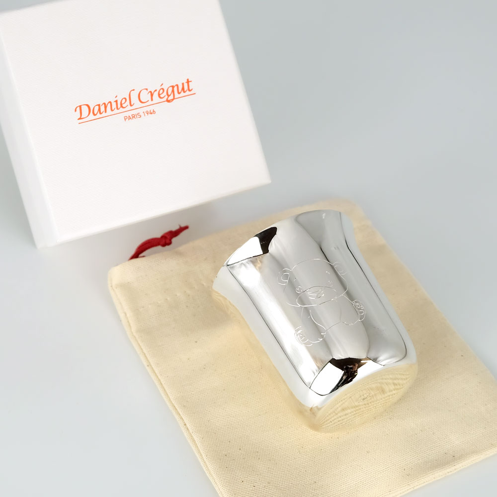 Gobelet Metal Argent Ourson Daniel Cregut