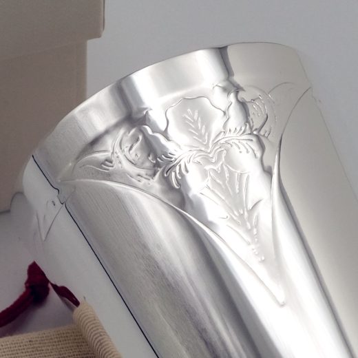 Timbale Argent Floral Daniel Cregut