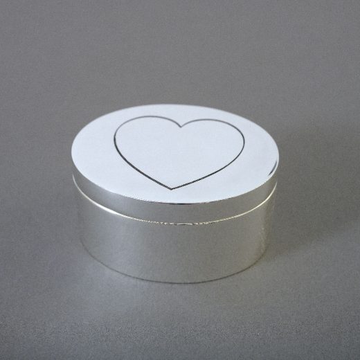 Daniel Cregut Boite Metal Argente Coeur 1