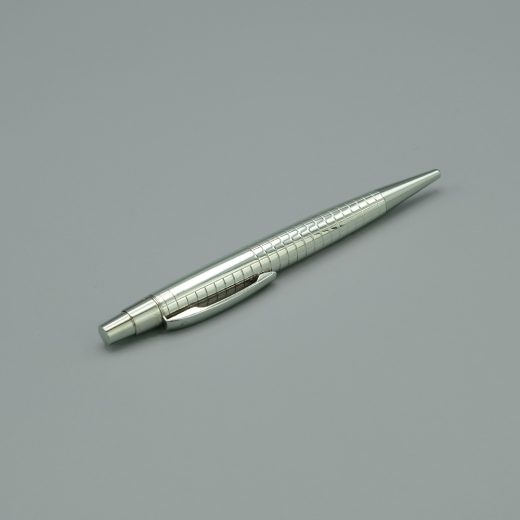 Stylo A Bille Concorde Metal Argente 3