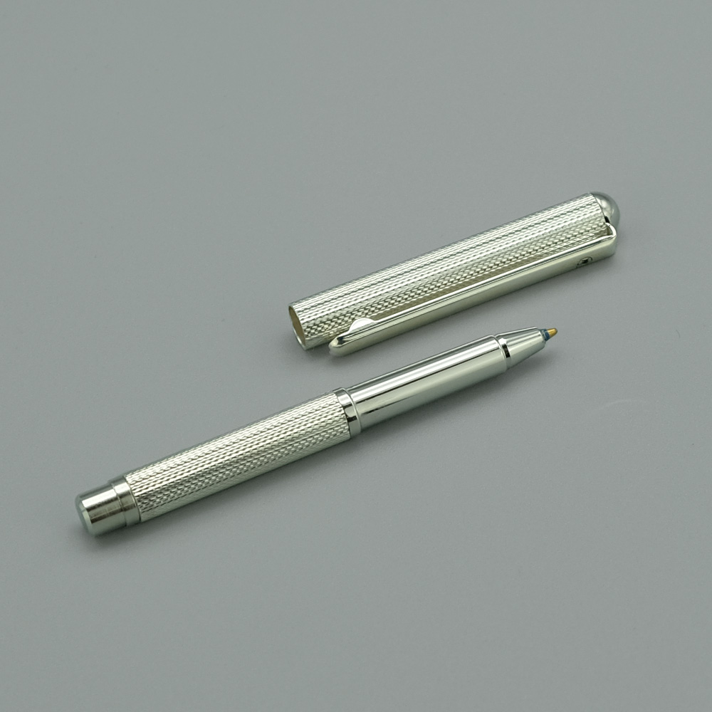 Stylo A Bille Mini Venise Metal Argente 3