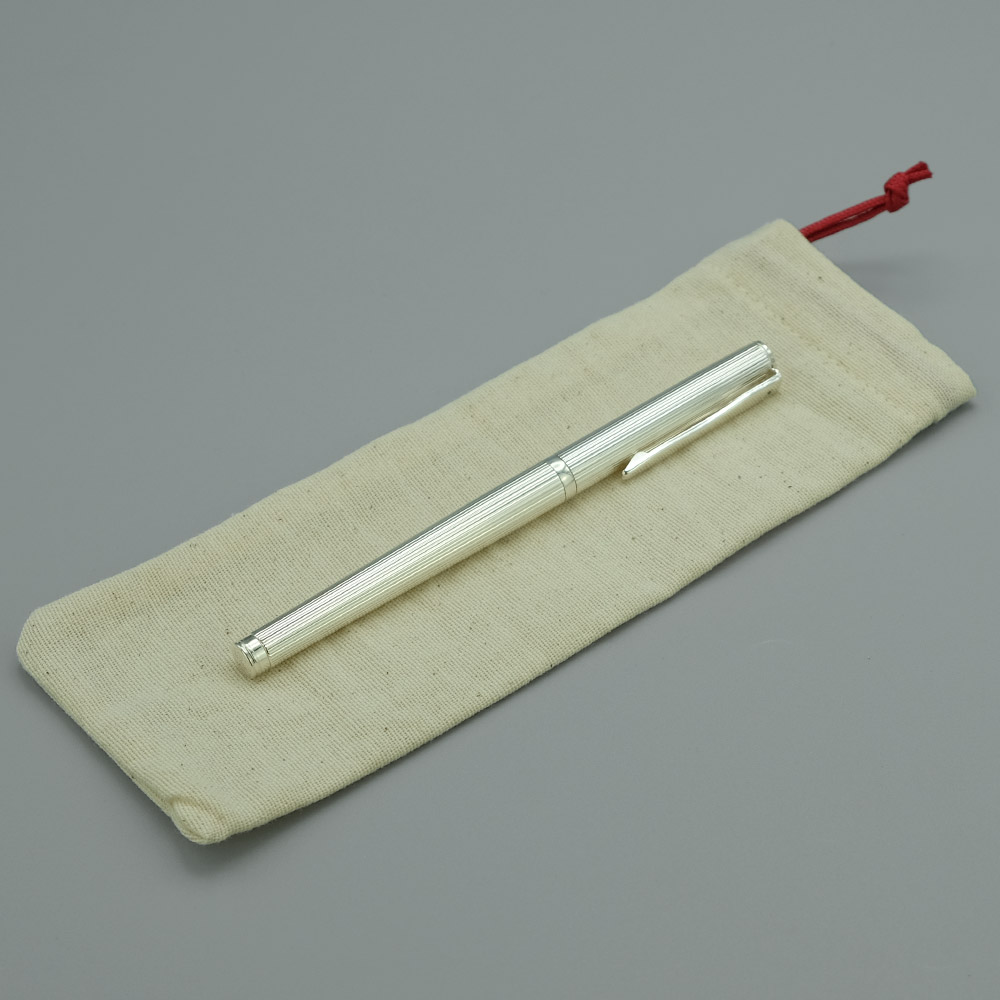 Stylo A Plume Paris Metal Argente 2