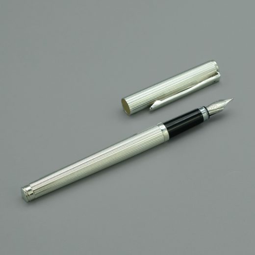 Stylo A Plume Paris Metal Argente 3
