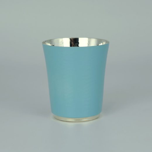 Timbale Bleu Metal Argente 2