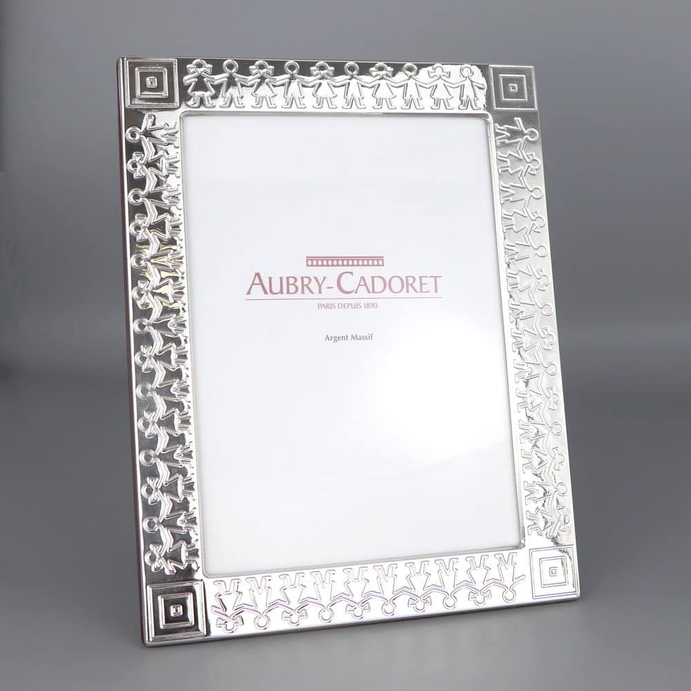 Cadre Enfant Argent Massif Ronde Aubry Cadoret